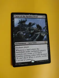 Curse of the Restless Dead. MIC rare Aura Curse. MTG Card. - Image 4