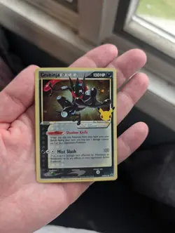 Greninja Gold Star SWSH144 Black Star Promo Holo Celebrations Pokemon Card NM - Image 1