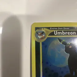 RAW Umbreon 13/75 Neo Discovery 1st Edition Holo Rare Pokemon Card - Image 3