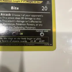 RAW Umbreon 13/75 Neo Discovery 1st Edition Holo Rare Pokemon Card - Image 5