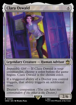 Clara Oswald - Foil, Commander: Universes Beyond: Doctor Who, Near Mint x 1 MTG - Image 1