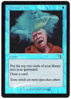 Mental Note 2002 Judgment FOIL Blue Common Instant MTG SP - NM AZ1 - Image 1
