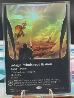 Adagia, Windswept Bastion (Borderless) NM Edge of Eternities Foil MTG M 0277 - Image 1