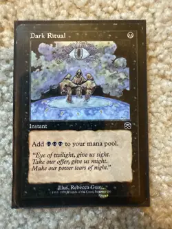 1x - Dark Ritual Mercadian Masques Regular MTG Magic The Gathering LP/MP - Image 3