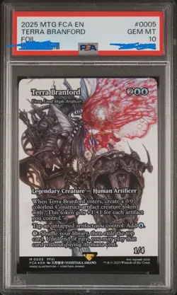 2025 MAGIC THE GATHERING FINAL FANTASY: TERRA BRANFORD FOIL PSA 10 - Image 1
