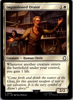 Impassioned Orator C Creature - Human Cleric Normal Universes Beyond: Fallout 16 - Image 1