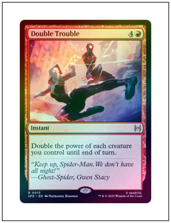 1x Double Trouble, Foil, Spider-Man, Magic the Gathering MTG NM - Image 1