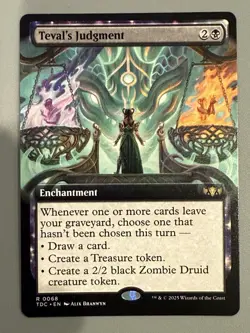 Teval's Judgment (Extended Art) Commander: Tarkir: Dragonstorm 68 Near Mint - Image 1