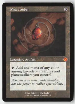 MTG - Mox Amber M The Brothers' War: Retro Frame Artifacts 35 LP-NM - Image 1