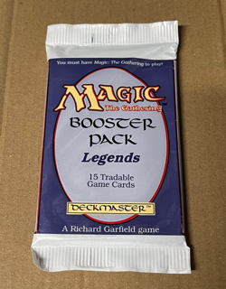 Magic The Gathering MTG Legends Booster Pack 1994 Sealed/Unsearched - Image 1