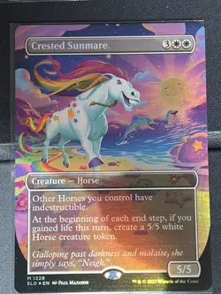 Mtg Secret Lair - Crested Sunmare- Foil -NM - Image 1
