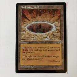 Magic MTG The Gathering - Gold Border Reflecting Pool - Tempest Worlds NM - Image 1