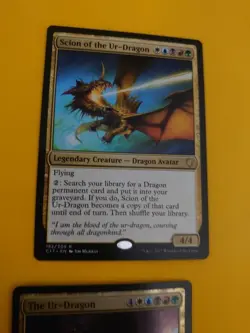 The Ur-Dragon (FOIL) & Scion of the Ur-Dragon C17 dragon avatar MTG 2 Card. - Image 4