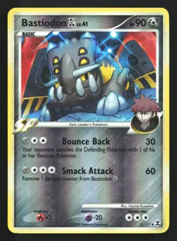 Pokemon Bastiodon GL 2/111 Rising Rivals Reverse Holo Rare MP - Image 1