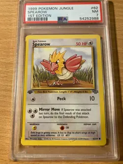 PSA 7 spearow 1st edition 1999 jungle Pokemon - Image 1