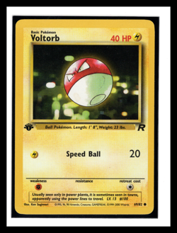 Voltorb 69/82 -1ST EDITION - Team Rocket - VINTAGE WOTC Pokemon Card LP - Image 1