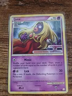 Pokemon TCG Jynx Heartgold & Soulsilver 69/123 Regular Common - Image 1