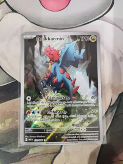 🔥Carte Pokemon Drakkarmin 151/086 AR EV10.5 Flamme Blanche FR NEUF - Image 1