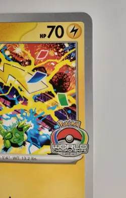 Near Mint - Pokemon World Championships 2025 Pikachu #225 - Black Star Promo - Image 2