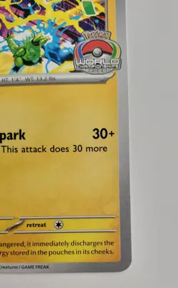 Near Mint - Pokemon World Championships 2025 Pikachu #225 - Black Star Promo - Image 3