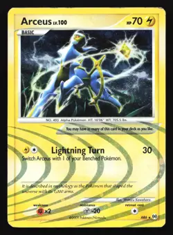 Pokemon Arceus AR6 Platinum Arceus Secret Rare Holo HP - Image 1