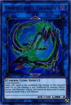 x3 Doublebyte Dragon - DUPO-EN020 - Ultra Rare - 1st Edition Yu-Gi-Oh! M/NM - Image 1