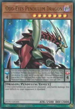 x3 Odd-Eyes Pendulum Dragon - DUPO-EN105 - Ultra Rare - Limited Edition Yu-Gi-Oh - Image 1