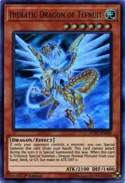 x1 Hieratic Dragon of Tefnuit - DUPO-EN080 - Ultra Rare - 1st Edition Yu-Gi-Oh! - Image 1