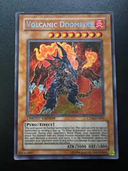 Volcanic Doomfire CT04-EN004 Secret Rare Heavy Play Yugioh - Image 1