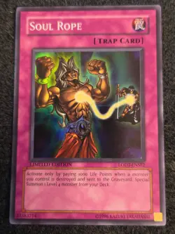 Yu-Gi-Oh! Soul Rope Super Rare LODT-ENSE2 Near Mint Limited Edition - Image 1