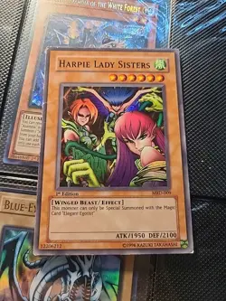 Yu-Gi-Oh Harpie Lady Sisters MRD-009 1st Edition Holographic Rare - Image 1