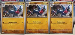 (Set Of 3) Pokemon Mega Evolution TCG Common Card - Toxicroak (079/132) - Image 1