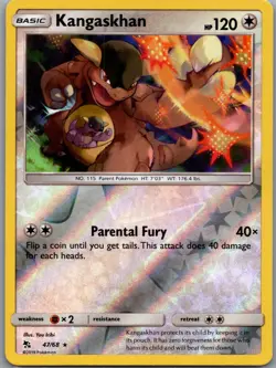 Kangaskhan 47/68 Reverse Holo Hidden Fates - Pokemon Card - NM - Image 1