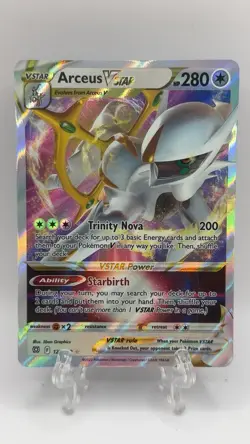 Arceus VSTAR 123/172 Swsh09: Brilliant Stars Holo NM-M Pokemon Card - Image 1