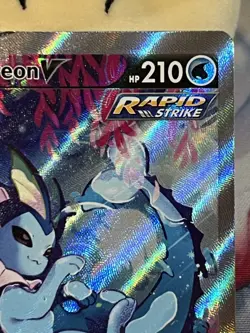 Miscut Error Vaporeon V SWSH181 Promo Sword & Shield Pokemon Card Holo Alt Art - Image 5