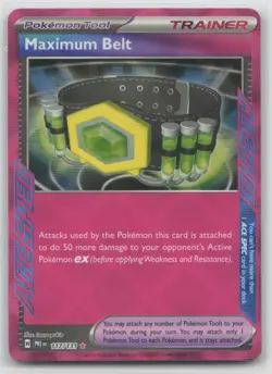 Pokemon Card Maximum Belt ACE SPEC Rare SV: Prismatic Evolutions 117/131 NM - Image 1