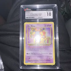 Mr. Mime CLB 013/034 Pokemon Card - CGC 10 GRADED GEM MINT - TCG Classic - Image 2