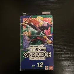 One Piece Card Game ST12 Starter Deck English Bandai Zoro & Sanji Sealed Box New - Image 1