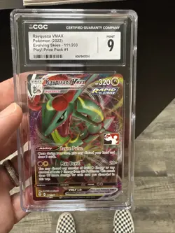 Prize Pack Rayquaza VMAX 111/203 Play Series Prize Pack Card - Image 1