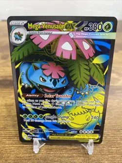 Mega Venusaur EX Mega Evolution 155/132 Secret Rare Pokemon Card - Image 1