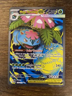 Mega Venusaur EX Mega Evolution 155/132 Secret Rare Pokemon Card - Image 2