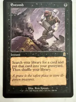 MTG: Entomb Card Regular Odyssey Magic the Gathering- LP/Excellent - Image 1