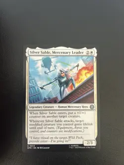 Silver Sable Mercenary Leader - MTG: Marvel's Spider-Man Regular Uncommon 13 - Image 1