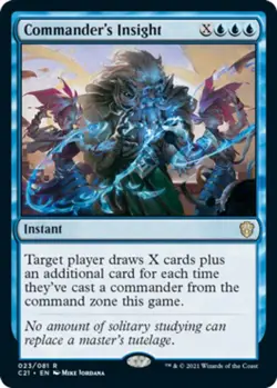 Commander's Insight - Commander 2021 #023/081 MTG Magic The Gathering - Image 1