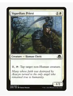 Sigardian Priest | EMN | Human & Cleric Tribal Staple | MTG Pauper EDH | LP - Image 1