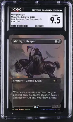 MIDNIGHT REAPER Secret Lair Foil Frank Frazetta CGC 9.5 MTG [Nostalgium] - Image 1