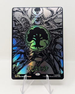 MTG Secret Lair - Raised Foil Full-Art - Forest Mana Symbiote Venom Spider-Man - Image 2