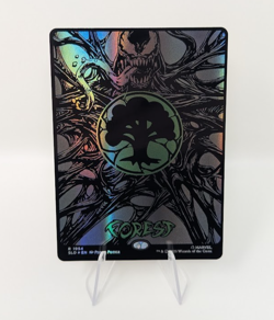 MTG Secret Lair - Raised Foil Full-Art - Forest Mana Symbiote Venom Spider-Man - Image 3