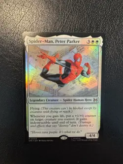 Spider-Man, Peter Parker - 0004 - M - FOIL - MTG - Marvel's Spider-Man - NM/M - Image 1