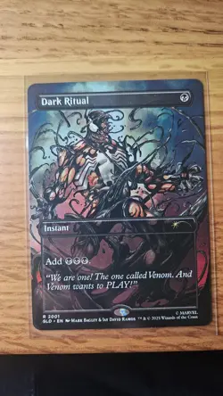 Dark Ritual (#2001) COLORS NONFOIL MTG Venom Spider-Man Secret Lair - Image 1